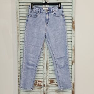 JOHN GALT CASUAL TAPERED JEANS Womens Size 25 Light Wash Denim Preppy School